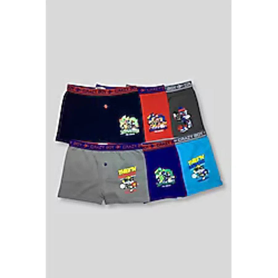 Tutku Çocuk Boxer 6'lı Paket cok-renkli