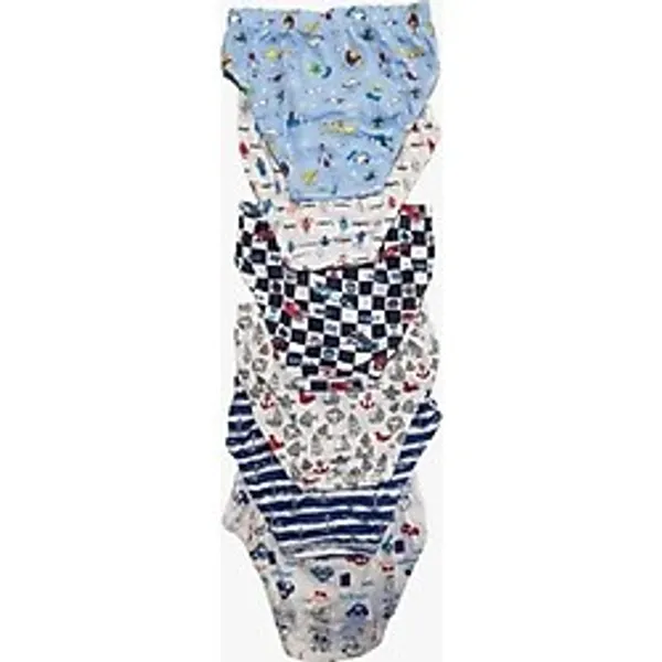 Tutku Erkek Çocuk 6'lı Paket Elastan Empirme Karışık Desenli Slip Külot, Çok Renkli, 9-10 Yaş
