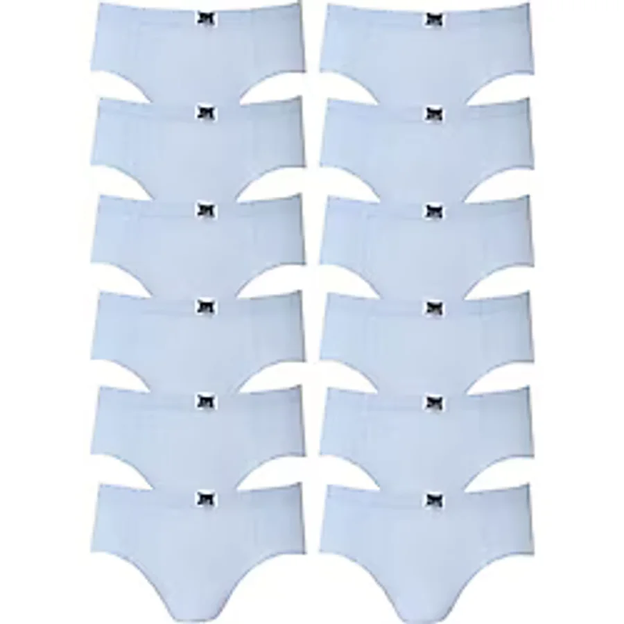 Tutku Iç Giyim Erkek Çocuk Pamuklu Slip Külot 12 Li Paket beyaz