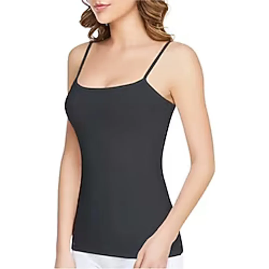 Tutku Kadın %100 Pamuk 6'lı Paket Ip Askılı Ince Atlet - 0135-SİYAH-XL - Çok Renkli - Standart
