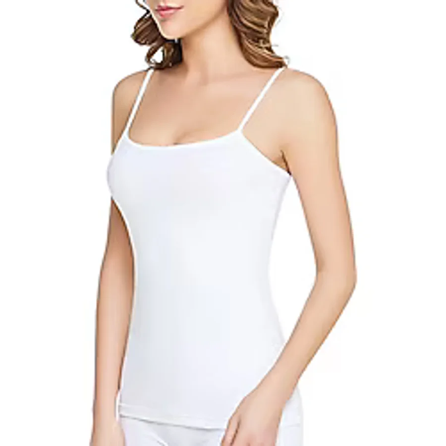 Tutku Kadın Beyaz Ribana Pamuklu Ip Askılı Atlet 3 Lü Paket - 3XL