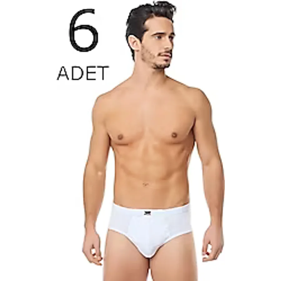 Tutku Pamuklu 6'lı Erkek Slip