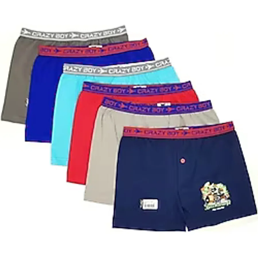 Tutku Renkli Erkek Çocuk Boxer 6 Lı Paket