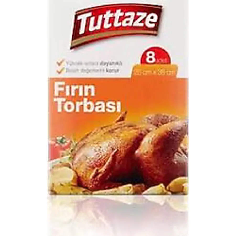 Tuttaze Yanmaz Fırın Torbası 8'li