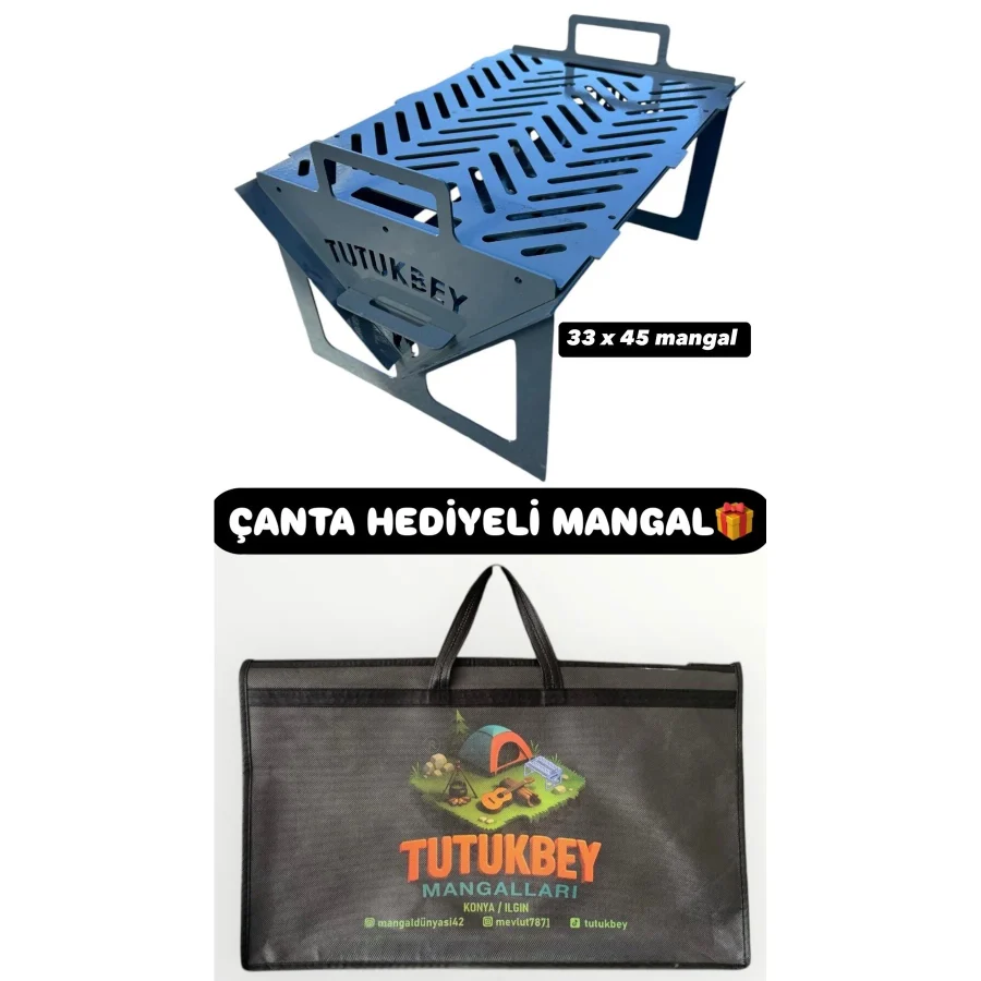 TUTUKBEY TUTUK BEY OUTDOOR DEMONTE KATLANABİLİR MANGAL