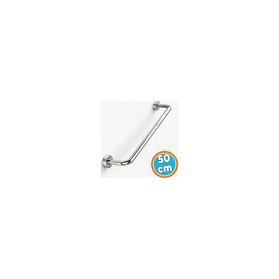 Tutunma Barı 19 Çap 50 cm Paslanmaz Metal Krom Duvar Tipi Banyo ve Wc Destek Tutamağı