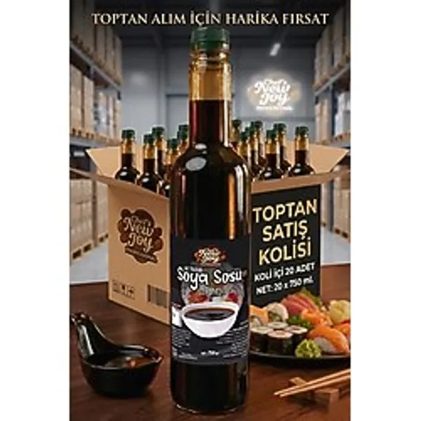 Tuzu Azaltılmış Soya Sosu 750 ML x 20 Adet - 1 Koli (Koli Bazlı Avantaj Paketi)