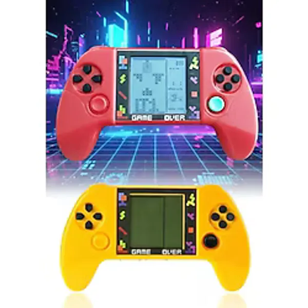 Twin Store Taşınabilir Tetris Oyun Konsolu Renkli Oyun Aleti Çocuklar İçin Eğlenceli Mini Konsol