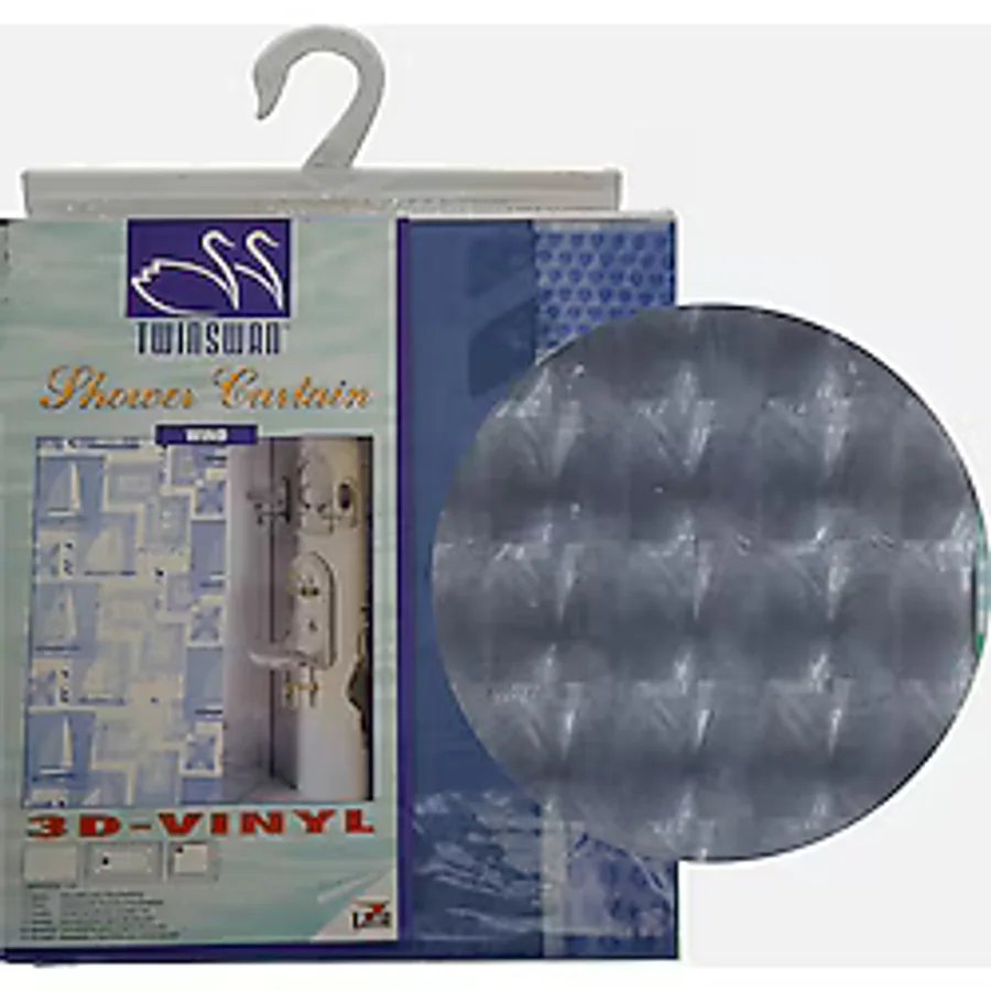 Twinswan 3 Boyutlu Banyo Perdesi 180x200 Squartes