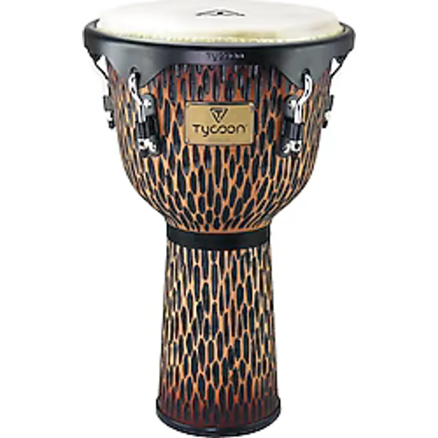 Tycoon TJSS72BCO 13 inç Supremo Select Chiseled Orange Djembe