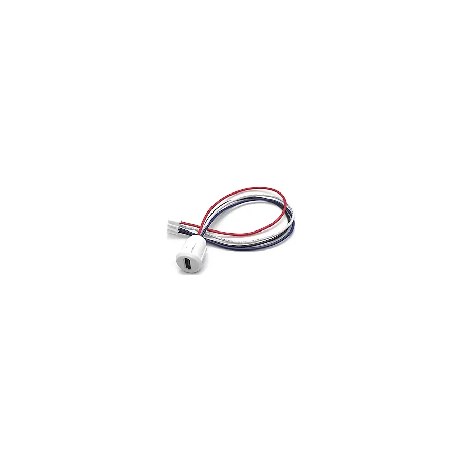 Type C Panel Montaj Dişi Soket 4 Pin 15cm Kablolu Beyaz Uzatma Usb 3.1 Konnektör Araba Kamera Oyunc