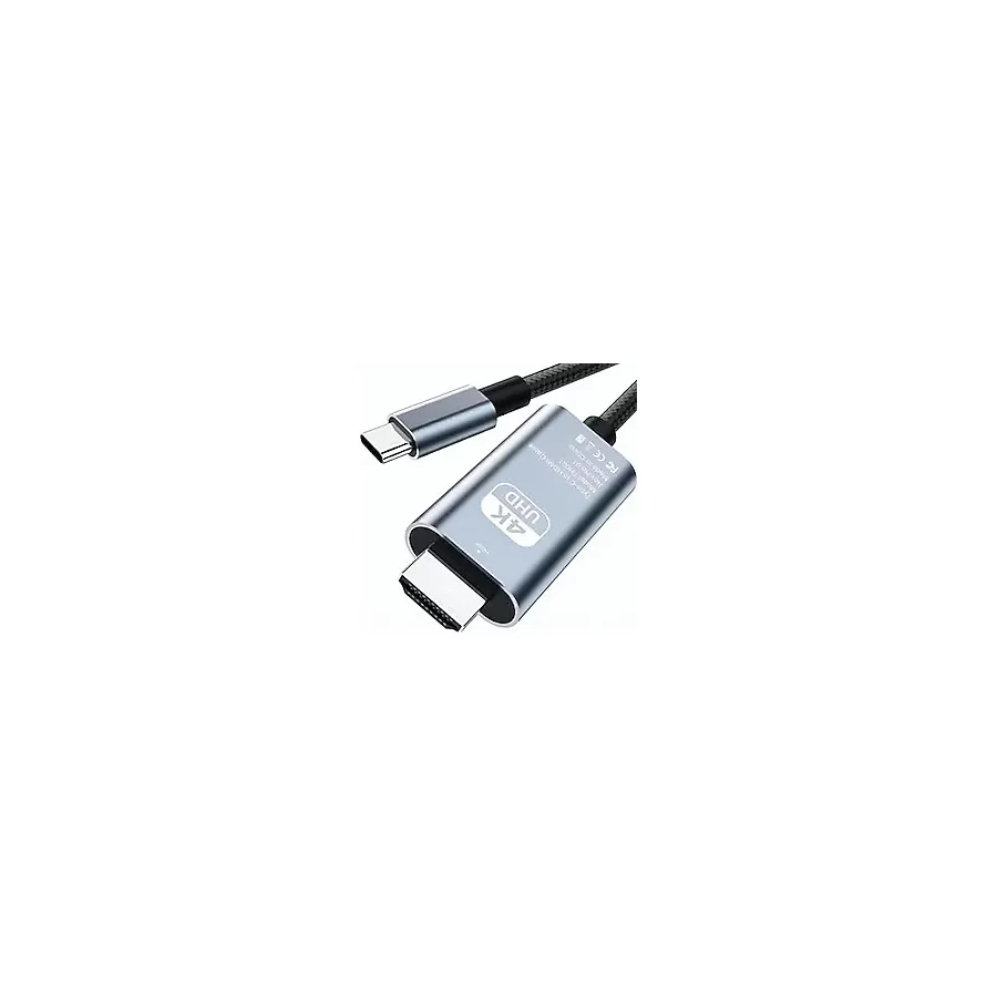 TYPE C to HDMI tüm TYPE C CEP TELEFONLARI VE CİHAZLARLA UYUMLU FULL HD HDMİ KABLOSU 4K ULTRA HD HDMI KABLO TAK ÇALIŞTIR 2 METRE (TYPE C TO HDMİ HB-06)