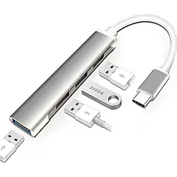 Type-C Usb 3.1 Den 4 Adet Usb 3.0 Hub Otg Çoğaltıcı Adaptörü C809