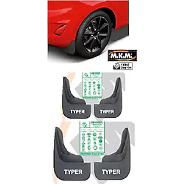 TYPER 4'LÜ PAÇALIK ÇAMURLUK TOZLUK