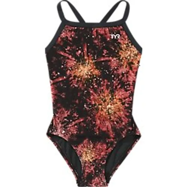 Tyr Durafast Lite Kız Çocuk Diamondfit Mayo - Radiant Flare