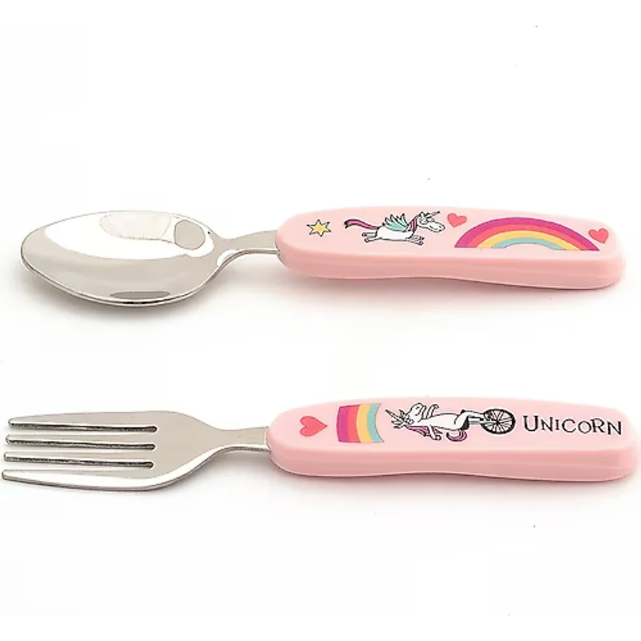 Tyrrell Katz Unicorn Kutulu Çocuk Çatal Kaşık Seti