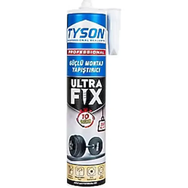 Tyson Ultra Fix Güçlü Montaj ve Korniş Yapıştırıcısı - 290ml