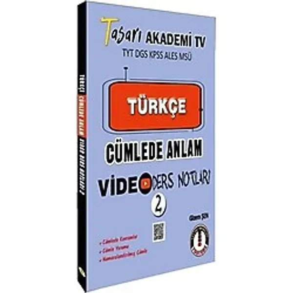 TYT DGS KPSS ALESS MSÜ Türkçe Cümlede Anlam Video Ders Notları