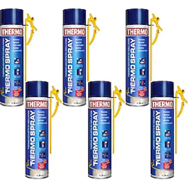 Tytan 6 Adet Thermo Acoustic Poliüretan Sprey Köpük 800 ml Isı Ses Yalıtım Izolasyon Köpüğü - Bej