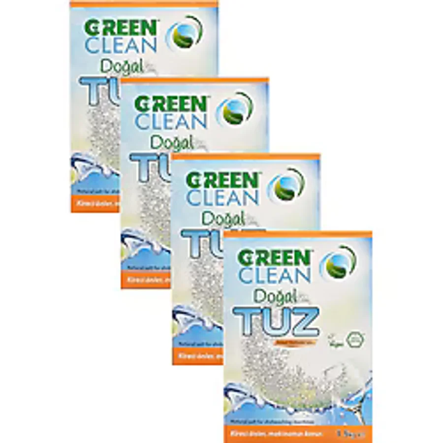 U Green Clean Organik 1.5 kg 4 Adet Bulaşık Makinesi Tuzu