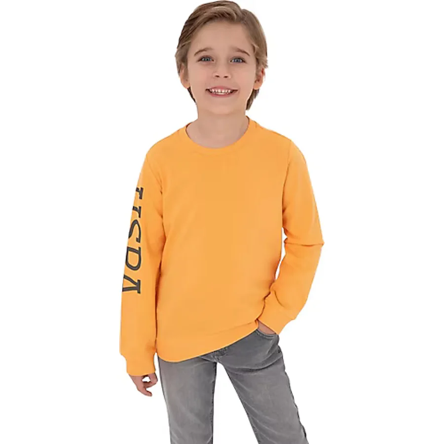 U.S. Polo Assn 50313831-VR244 Sarı Çocuk Sweatshirt