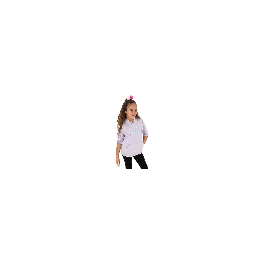 U.S. Polo Assn 50314312-VR245 Kapüşonlu Lila Kız Çocuk Sweatshirt