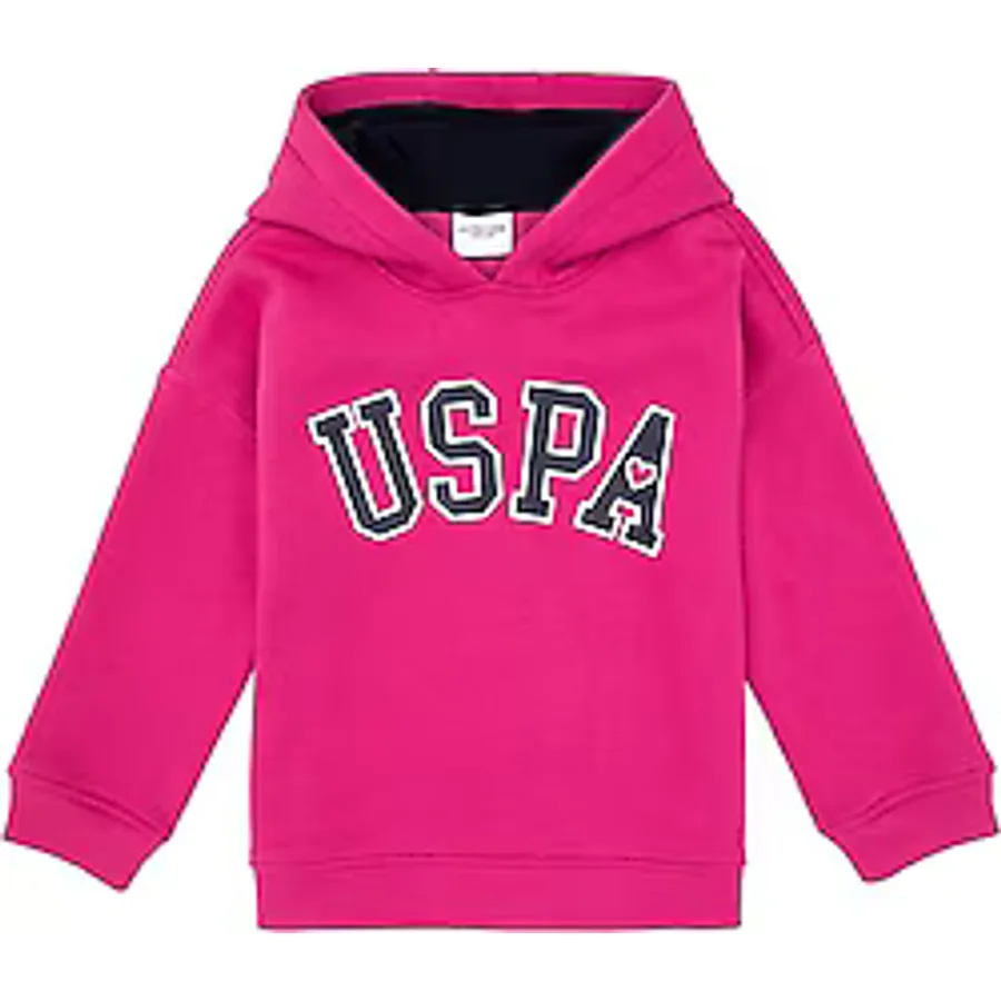 U.S. Polo Assn 50317890-VR041 Kapüşonlu Pembe Çocuk Sweatshirt