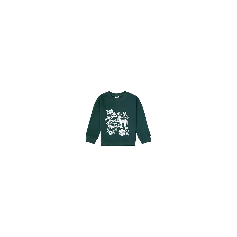 U.S. Polo Assn 50317922-VR079 Yeşil Kız Çocuk Sweatshirt