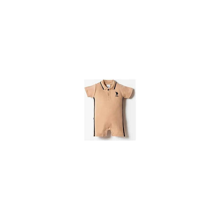 U.s. Polo Assn. Erkek Bebek Kahverengi Tulum - 3 - 6 Ay