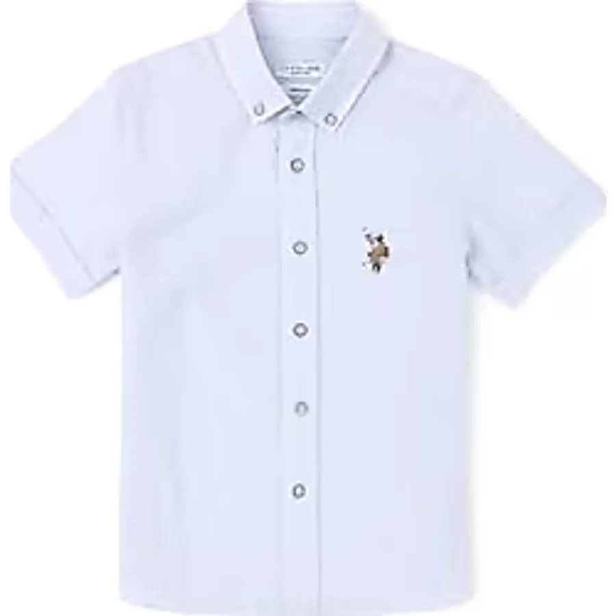 U.S. Polo Assn. Erkek Çocuk Açık Mavi Gömlek Kısa Kollu 50284019-VR003