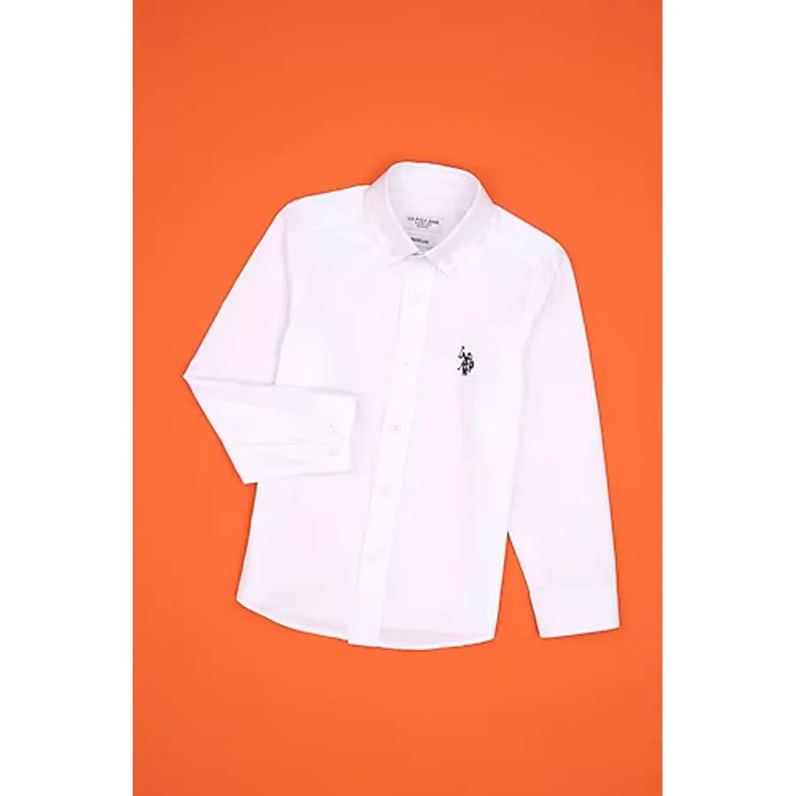 U.s. Polo Assn. Erkek Çocuk Beyaz Gömlek Basic 50316801-vr013 Beyaz
