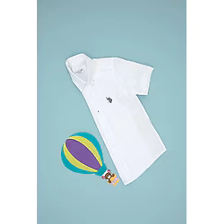 U.s. Polo Assn. Erkek Çocuk Beyaz Gömlek Kısa Kollu 50306567-vr013 Beyaz