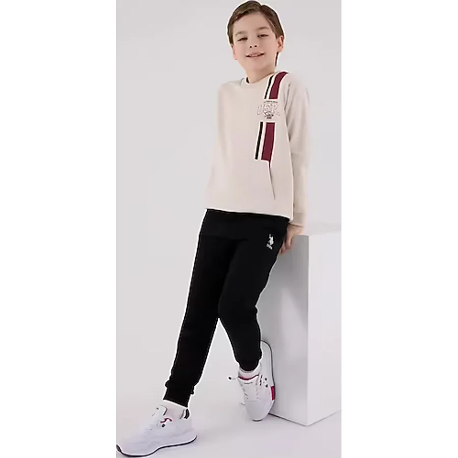 U.S. Polo Assn. Erkek Çocuk Eşofman Takımı - Bej