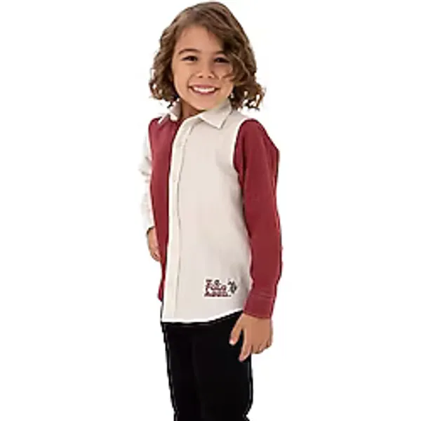 U.S. Polo Assn. Erkek Çocuk Plum Gömlek Desenli 50316683-VR177