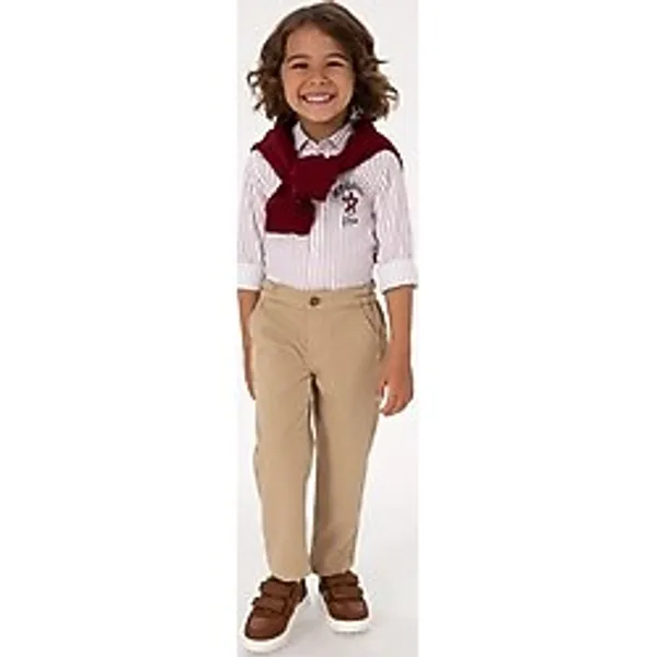 U.s. Polo Assn. Erkek Çocuk Siyah Pantolon Kanvas-chino 50317274-vr046 Siyah