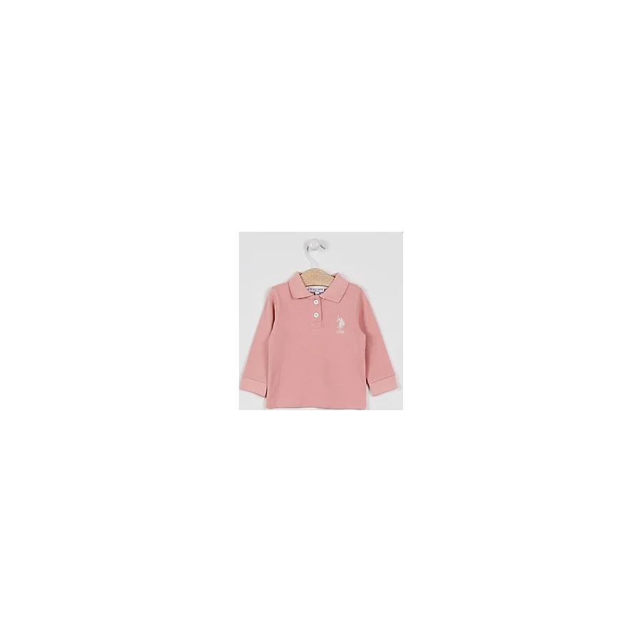 U.S. Polo Assn. Kız Bebek Pembe Tişört
