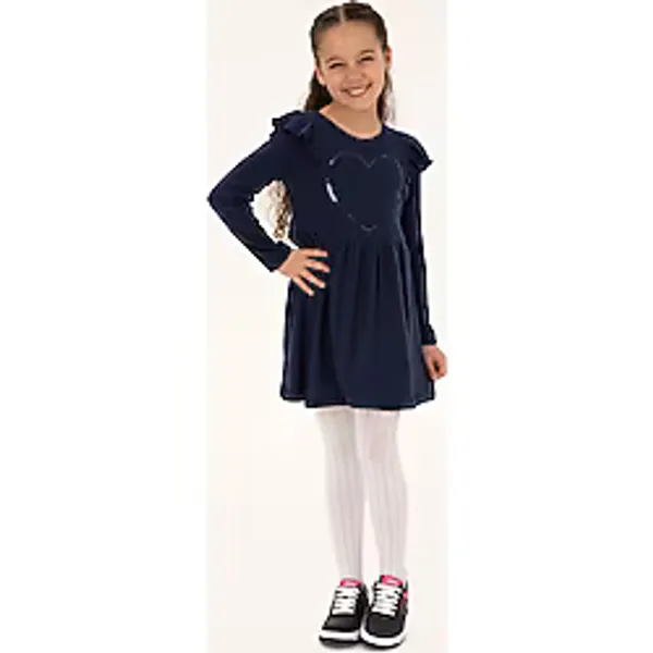U.S. Polo Assn. Kız Çocuk Açık Lacivert Elbise (Örme) 50318088-VR059