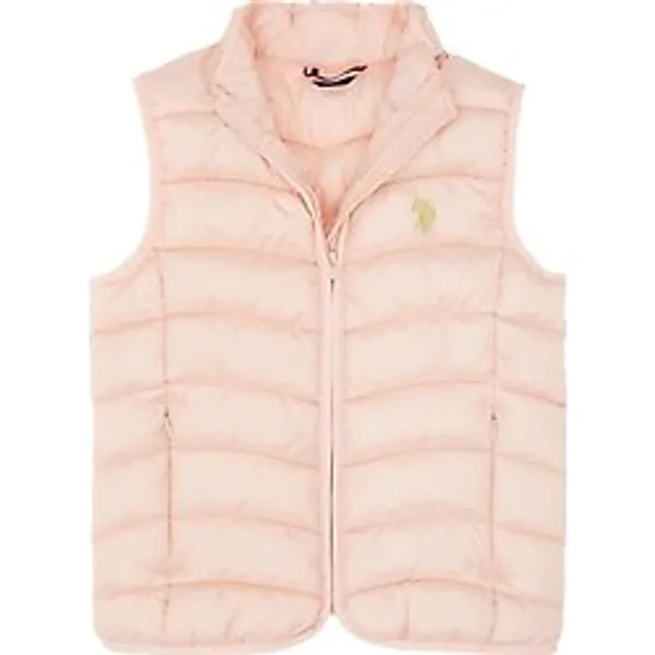 U.S. Polo Assn. Kız Çocuk Açık Pembe Kapitone Şişme Yelek 50313149-VR078
