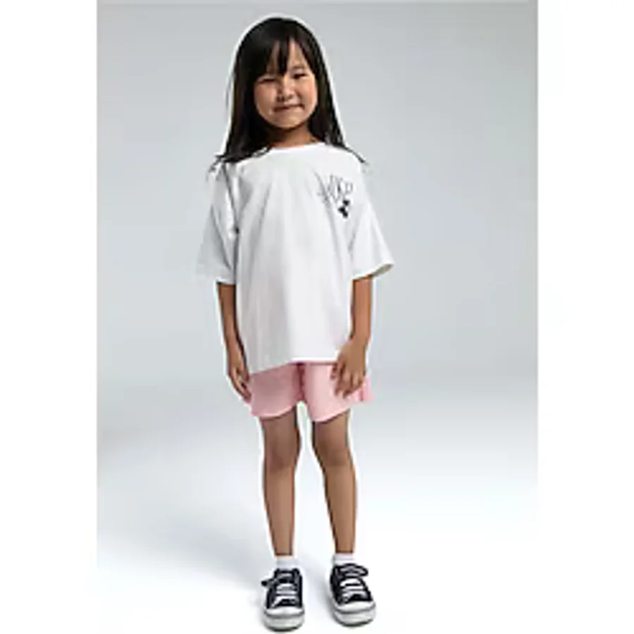 U.S. Polo Assn. Kız Çocuk Beyaz Şortlu Alt Üst Takım 50312453-VR013