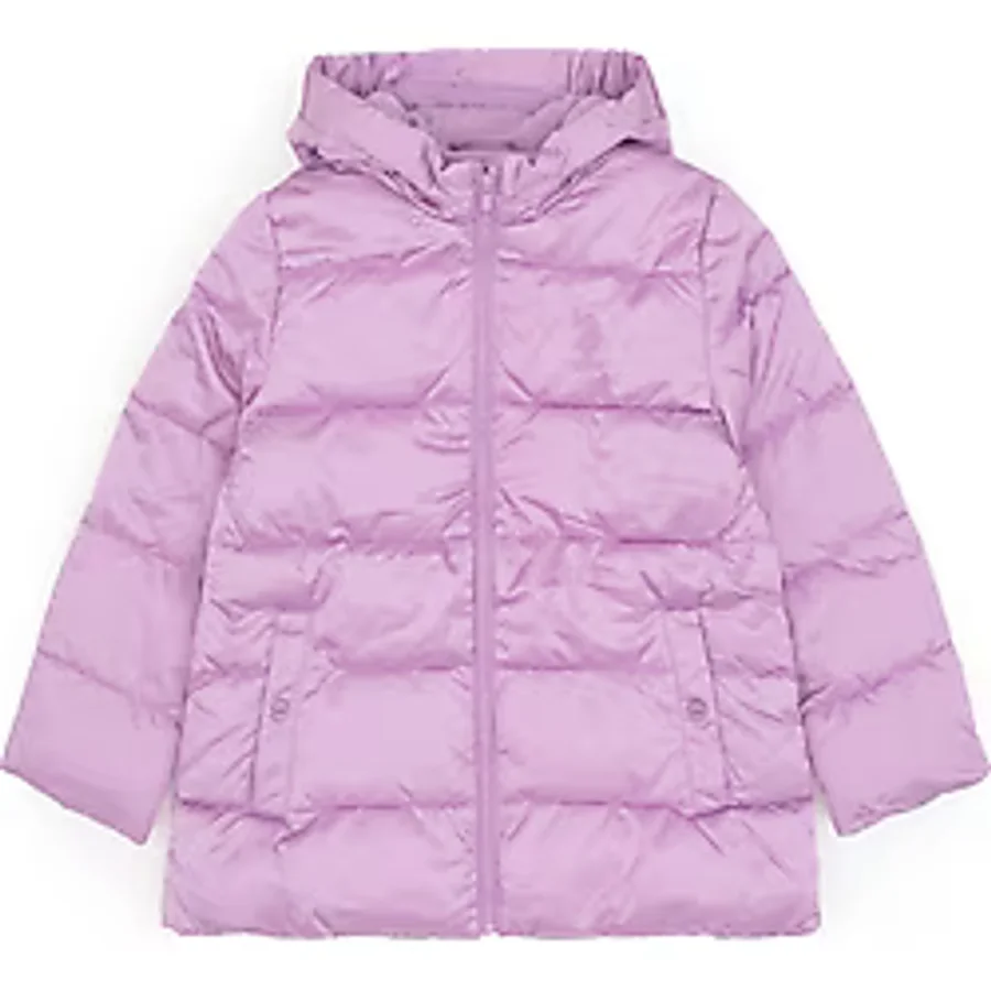 U.S. Polo Assn. Kız Çocuk Lila Kapüşonlu Kaban 50313073-VR034