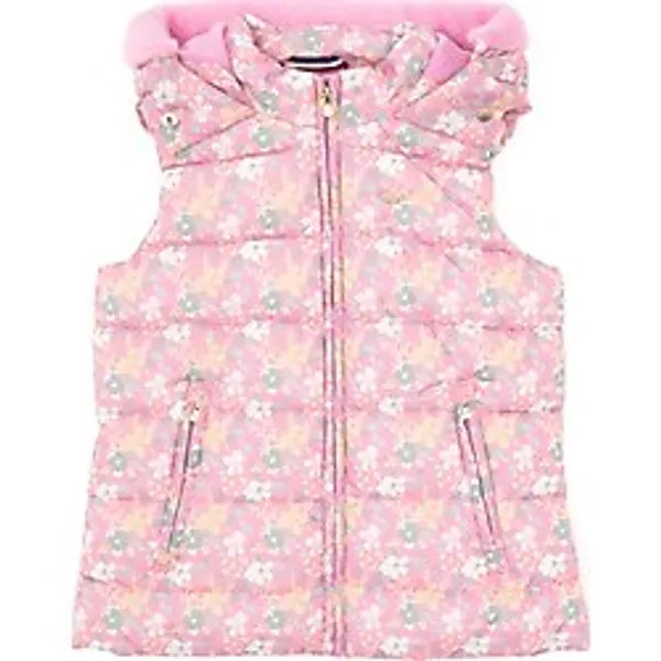 U.S. Polo Assn. Kız Çocuk Pembe Kapüşonlu Şişme Yelek 50313062-VR167