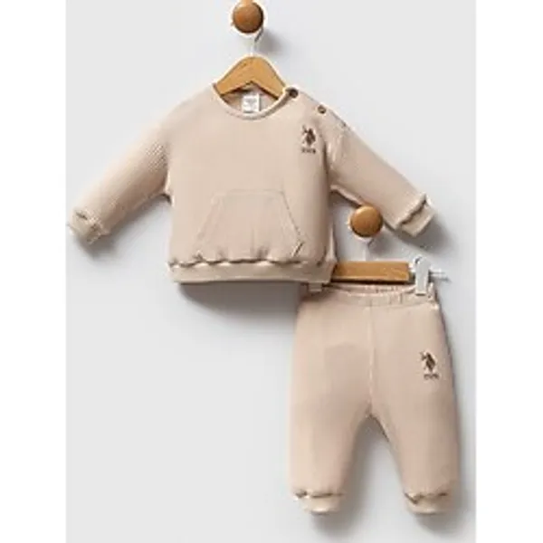 U.S. Polo Assn. U.S. Polo Assn Erkek Bebek Bej Bebek Takımları