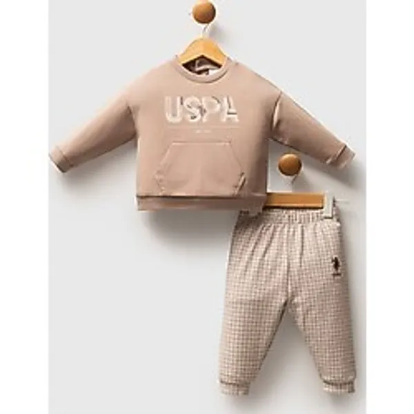 U.S. Polo Assn. U.S. Polo Assn Erkek Bebek Kahverengi Bebek Takımları