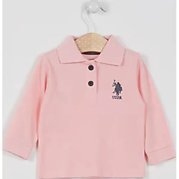 U.S. Polo Assn. U.s. Polo Assn Lisanslı Classic Somon Bebek Uzun Kol Yakalı Sweatshirt