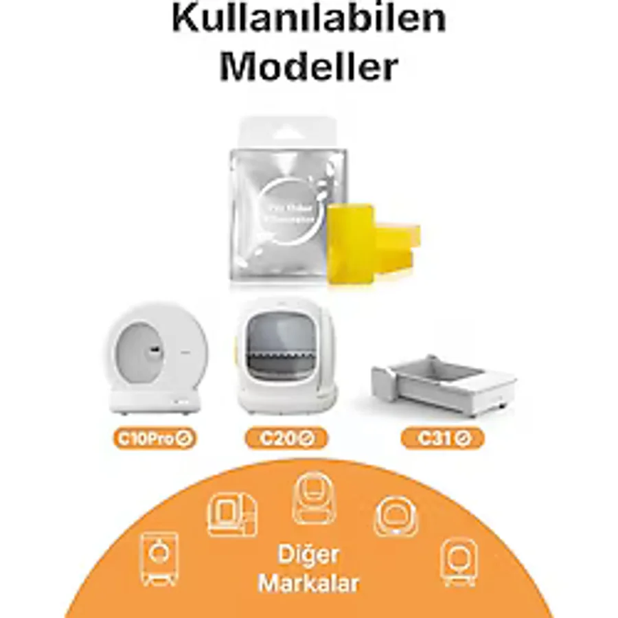 Ubpet Akıllı Kedi Tuvaletleri Koku Giderici, Odor Eliminator, Atık Deposu Ferahlatıcı Özel Koku Jeli, 3'lü Paket