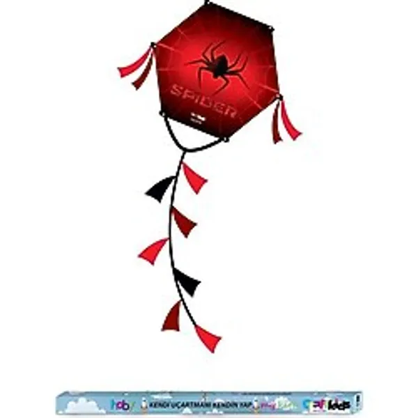 Uçurtma Kites Kendi Uçurtmanı Kendin Yap Örümcek Desenli
