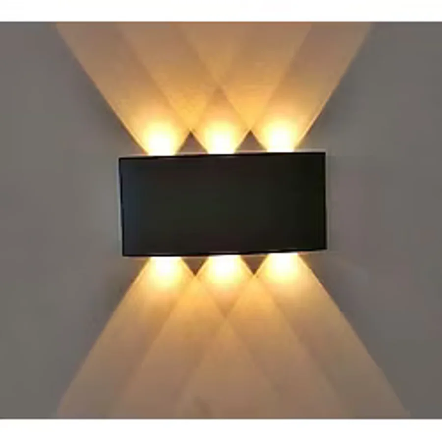 Ucuz Geldi Dekoratif Çift Yönlü Duvar Aydınlatma Led Aplik Duvar Lambası Cata Haiti 10 Watt Desenli Duvar Aplik (Amber Renk Işık)