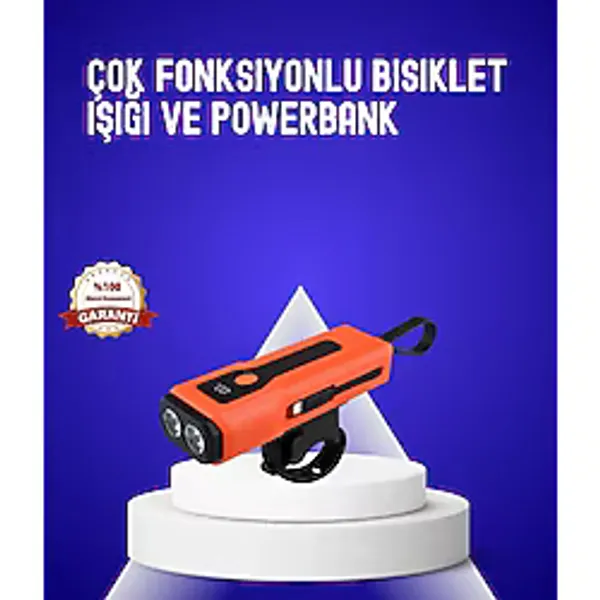 Ucuztekno tekno 600 Lümen Şarjlı Bisiklet Farı COB Yan Çakar Acil Durum 2026