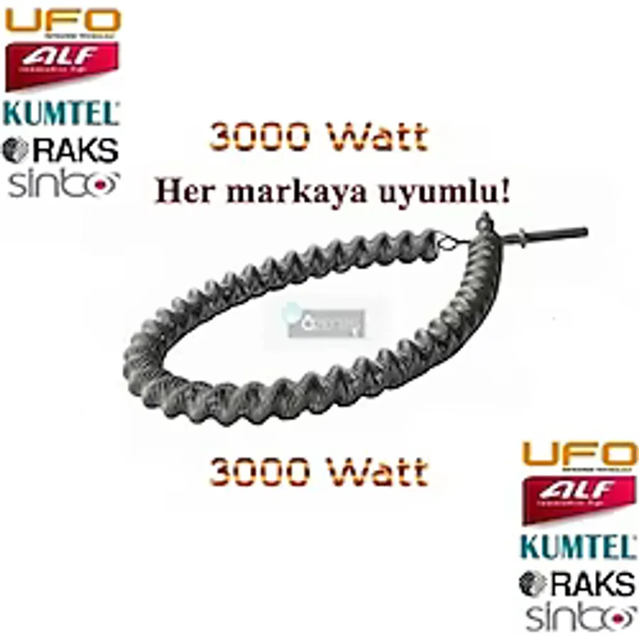 Ufo-Kumtel Uyumlu-Raks-Orion Elektrikli Soba Teli-Rezistansı 3000Watt