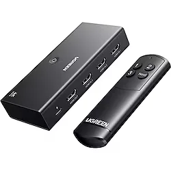 Ugreen 3-İn-1 4K@60Hz Hdmı Uzaktan Kumandalı Switch, 55857